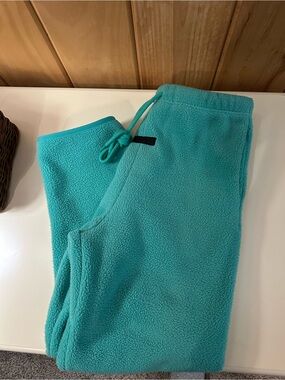 Men’s Essentials Fear of God Fleece Bottoms in Teal - Cozy Pull-On Sweatpants